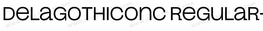 DelaGothicOnc Regular字体转换